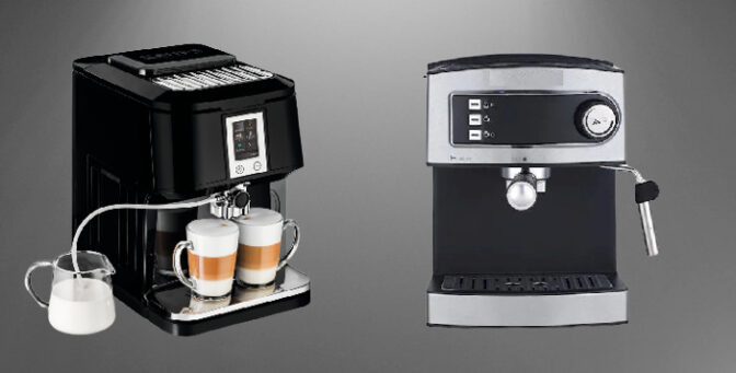 La machine à cappuccino semi-automatique